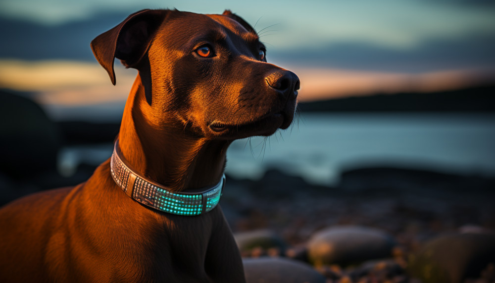 Choisissez un collier luminescent pour votre chien